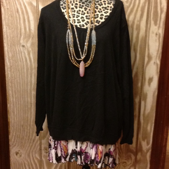 NEW Melissa McCarthy Seven Ink Sweater Purple 3X 4X 5X OVERSIZED - Picture 3 of 8